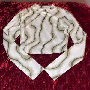 mock-neck long sleeve